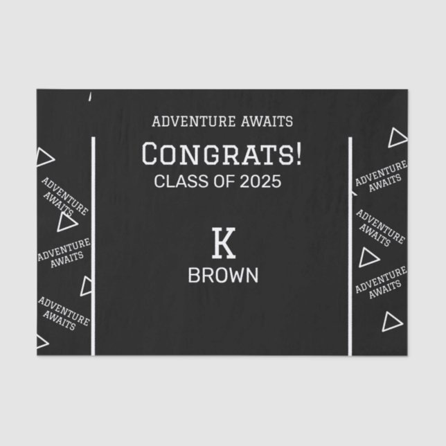 Papel personalizado personalizado de tecido preto  (Frente )