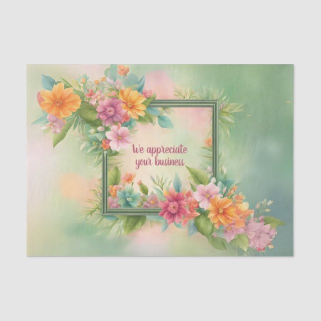 Papel personalizável de enrolamento de tecidos tro (Frente )