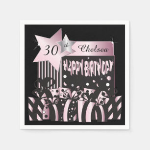Papel Personalize guardanapo da festa de aniversário