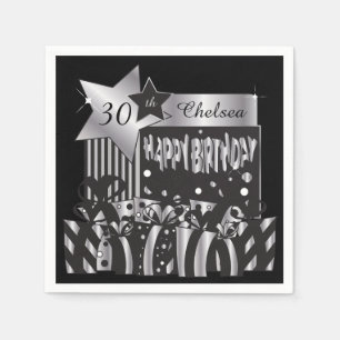 Papel Personalize guardanapo da festa de aniversário
