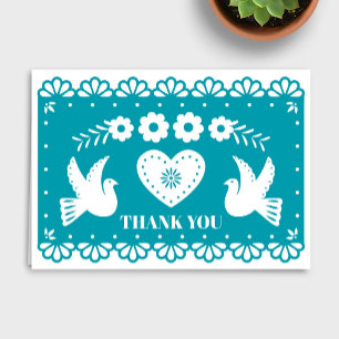 Papel Picado Cartões de agradecimentos