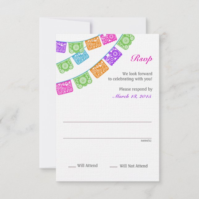 Papel Picado Rsvp Multicolor (Frente)