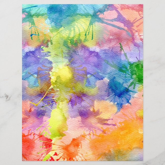 Papel Pintado em camadas de aquarelas (Frente)