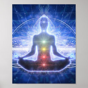 Papel Poster de Espiritualismo despertando Medita 