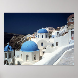 Papel Poster de Grécia de de Santorini (Matte)