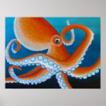 Papel Poster de pop de valor para Octopus de arte<br><div class="desc">Bela obra de Lauren Sampson, Designs Von Trendy. Apresenta uma pintura de polvo pontilhista. Com cores explosivas e fundo rico. Possui uma superfície lisa com impressão a cores vibrantes do cheio. Usando tintas à base de pigmento (preferencialmente que tintas à base de corantes), suas fotos e trabalho de arte serão...</div>