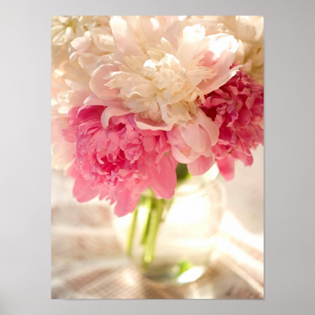 Papel Poster de Valor Floral Rosa (Matte) (Frente)