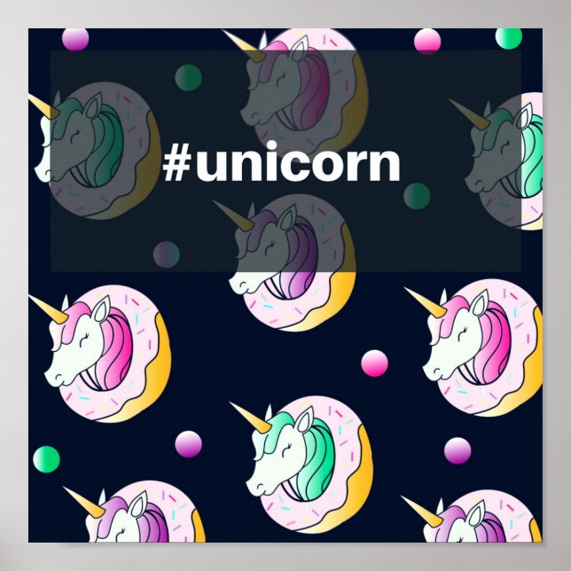 Papel Poster Especial (Fosco) #Unicorn (Frente)