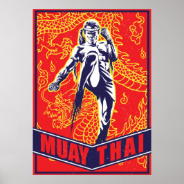 Papel poster (Matte) - Muay Thai