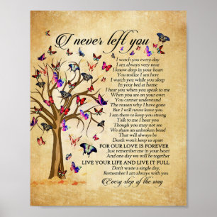 Papel Poster para impressão de borboletas e poema