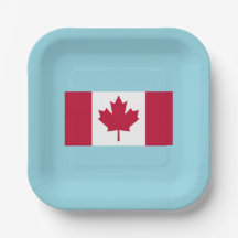 Prato de festa de celebração do Dia do Canadá