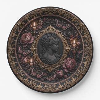 Papel Prato de Jantar Cameo Gótico Vitoriano