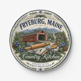 Papel Prato de Melamina Fryeburg Maine Country Kitchen