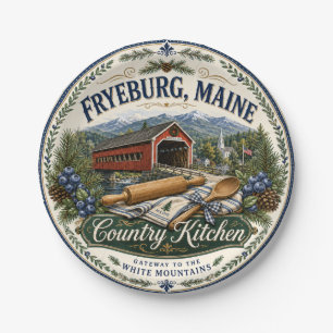 Papel Prato de Melamina Fryeburg Maine Country Kitchen
