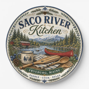 Papel Prato de Melamina Saco River Fryeburg Maine Cozinh