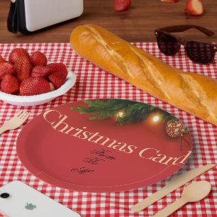 Papel Prato de Natal do Papai Noel Fofo – Presente Festi