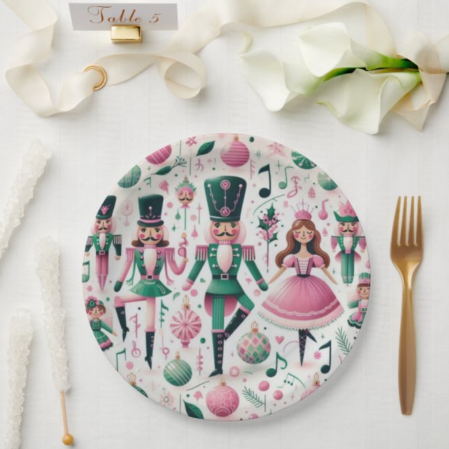 Papel Prato de Natal dos Quebra-Nozes (Casamento)