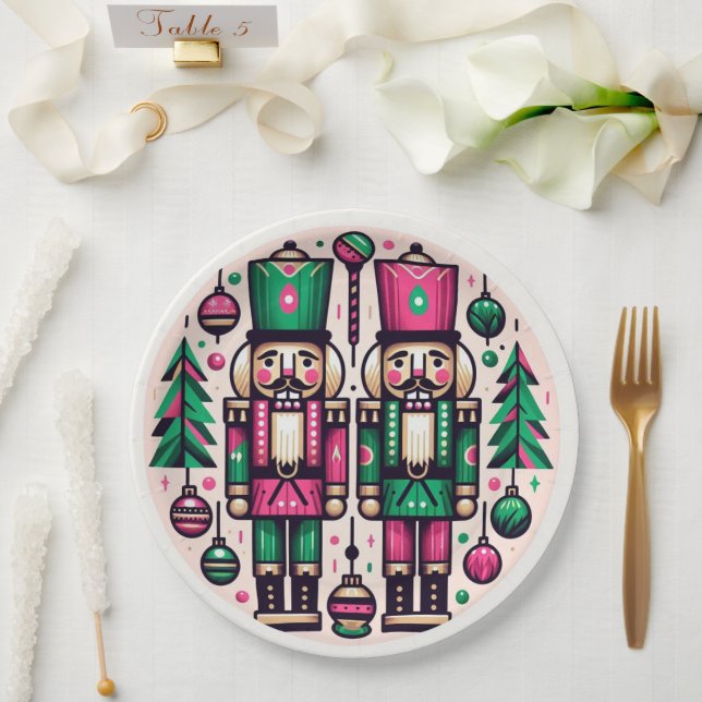 Papel Prato de Natal dos Quebra-Nozes (Casamento)