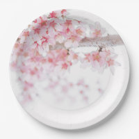 PRATO DE PAPEL: CHERRY BLOSSOM
