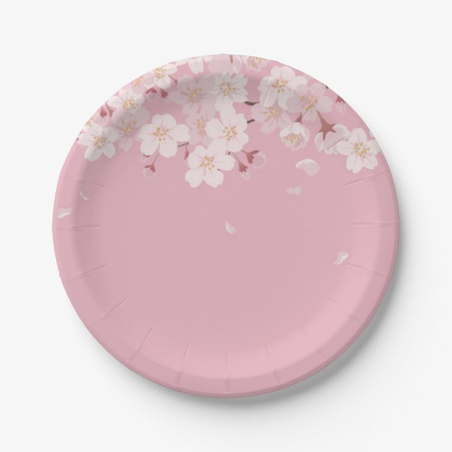 PAPEL PRATO DE PAPEL: PETAIS CHERRY BLOSSOM (Frente)