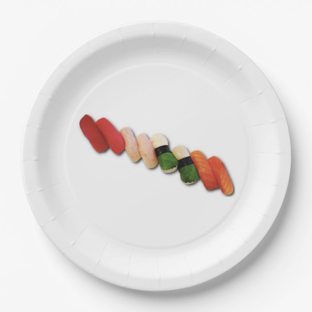 Papel Prato de Sushi Nigiri (Frente)