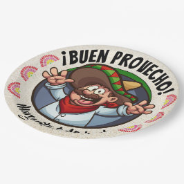 Papel Prato de Utensílios de Festa Buen Provecho de Pers
