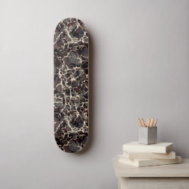 Papel preto marmoreado - skate
