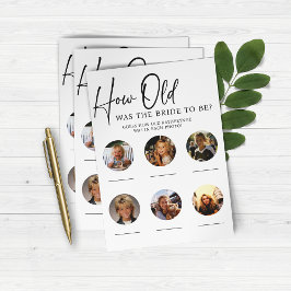 PAPEL Quantos Anos Tinha a Noiva Jogo de Festa de 
