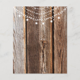 Papel Rustic Romantic Wood & Heart Lights