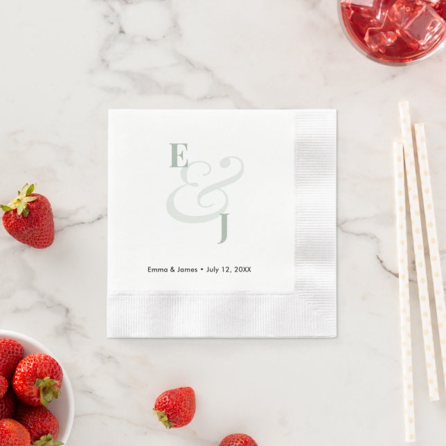 Papel Sage Ampersand | Guardanapo de Cocktail Personaliz (Insitu)