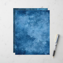 Papel Scrapbook Azul Tinta Distinta
