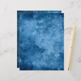 Papel Scrapbook Azul Tinta Distinta