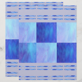Papel Scrapbook Blue Sky Tiles Página 2 Lados