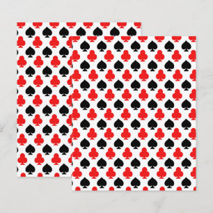 Papel Scrapbook Cartas de Cassino Paus Espadas