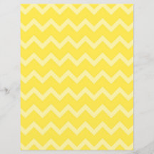 Papel Scrapbook Chevron Amarelo-Duplo