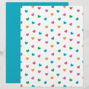 Papel Scrapbook com Playful Pequeno Padrão de Cora