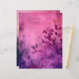 Papel Scrapbook Cor-de-rosa e vermelhos