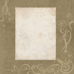 Papel Scrapbook de Casamento de Creme Sparkly