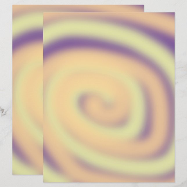 Papel Scrapbook de Mistura Roxo Amarelo (Frente/Verso)