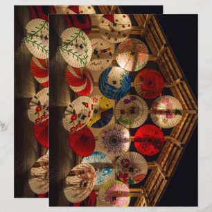 Papel Scrapbook de Parasóis Iluminados