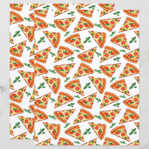 Papel Scrapbook de Pizza