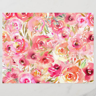 Papel Scrapbook de Primavera rosa