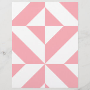 Papel Scrapbook Deco Cube Geométrico a Melão Cor-d