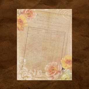 Papel Scrapbook do Chique Vintage