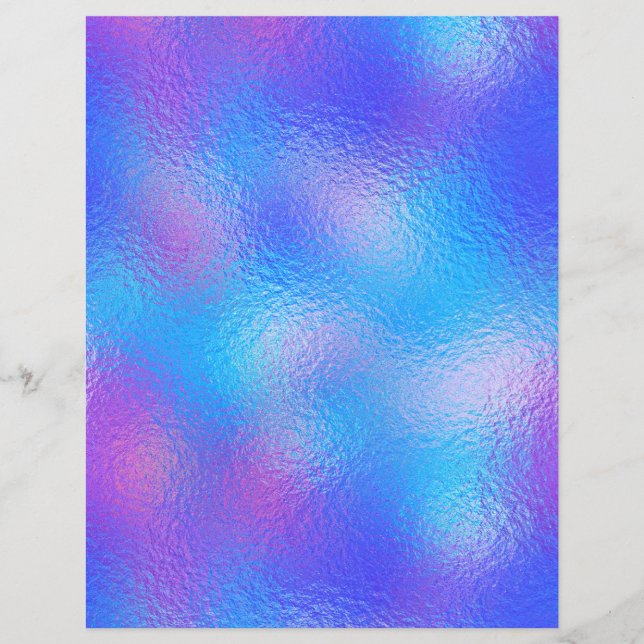 Papel Scrapbook Faux Faux Iridescente 96 (Frente)