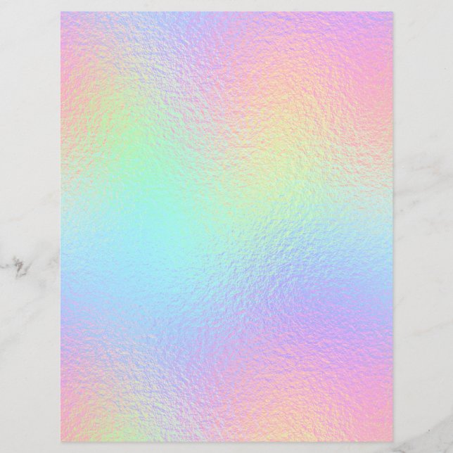 Papel Scrapbook Faux Faux Iridescente No. 16 (Frente)