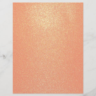 Papel Scrapbook Glitter Dourado Rosa