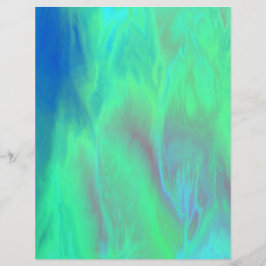 Papel Scrapbook Green Skies Página Frente e Verso