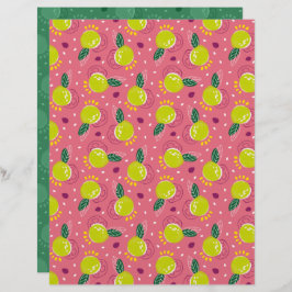 Papel Scrapbook Guava