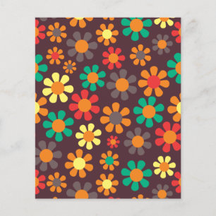 Papel Scrapbook Hippy Flower Daisy